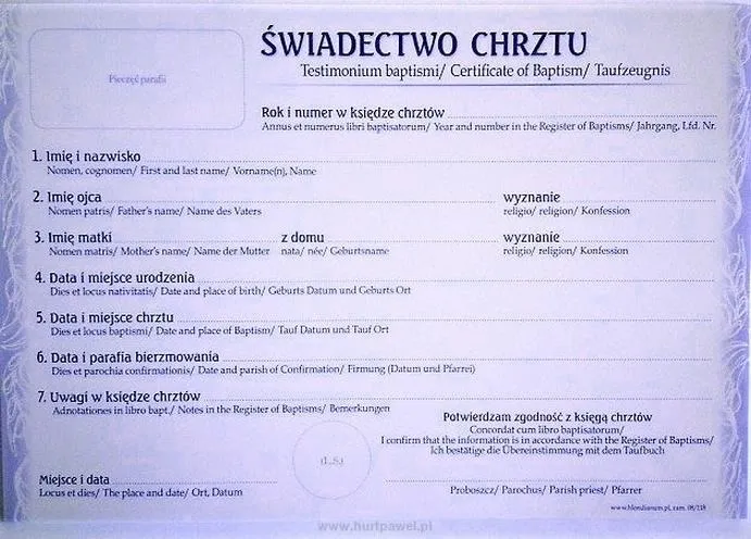 Ile ważne jest zaświadczenie do chrztu — praktyczny przewodnik