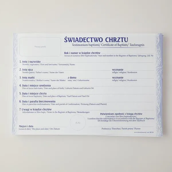 Czas realizacji zaświadczenia