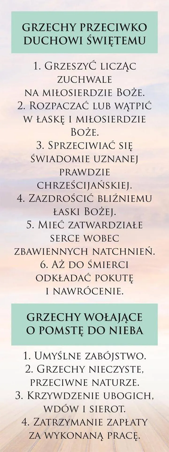 Konsekwencje grzechów
