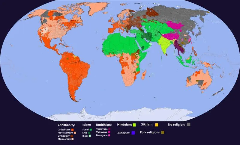 Najwięksi wyznawcy religii