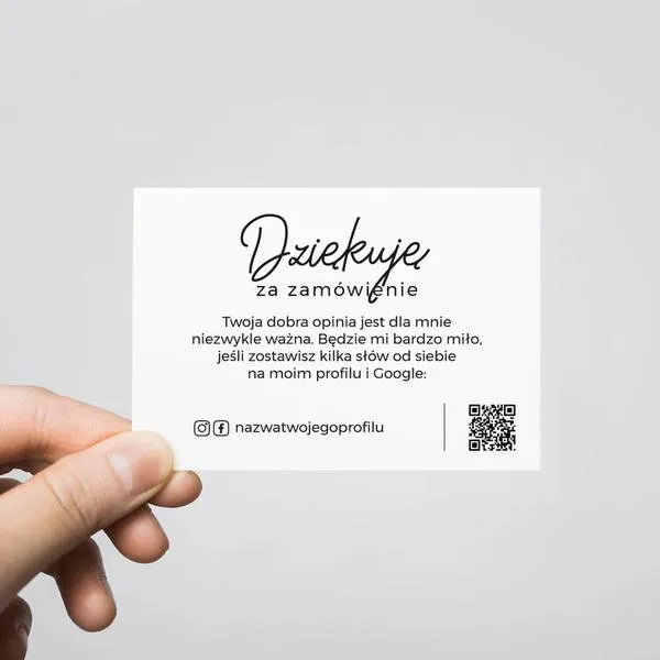 Savoir vivre w podziękowaniach